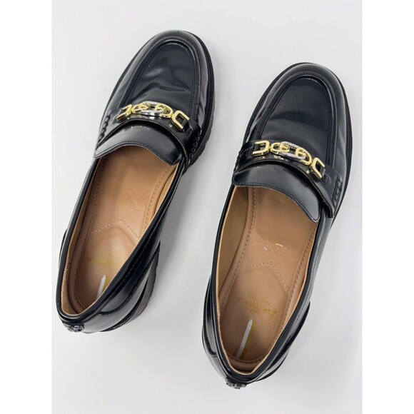 Sam Edelman Womens Shoes Black Leather Christy Loafer Buckle Slip On US 11 M - Picture 9 of 10